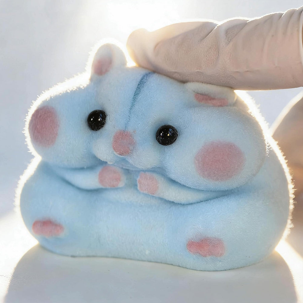 Generic Taba hamster toy blue color offers a friendly sensory companion.