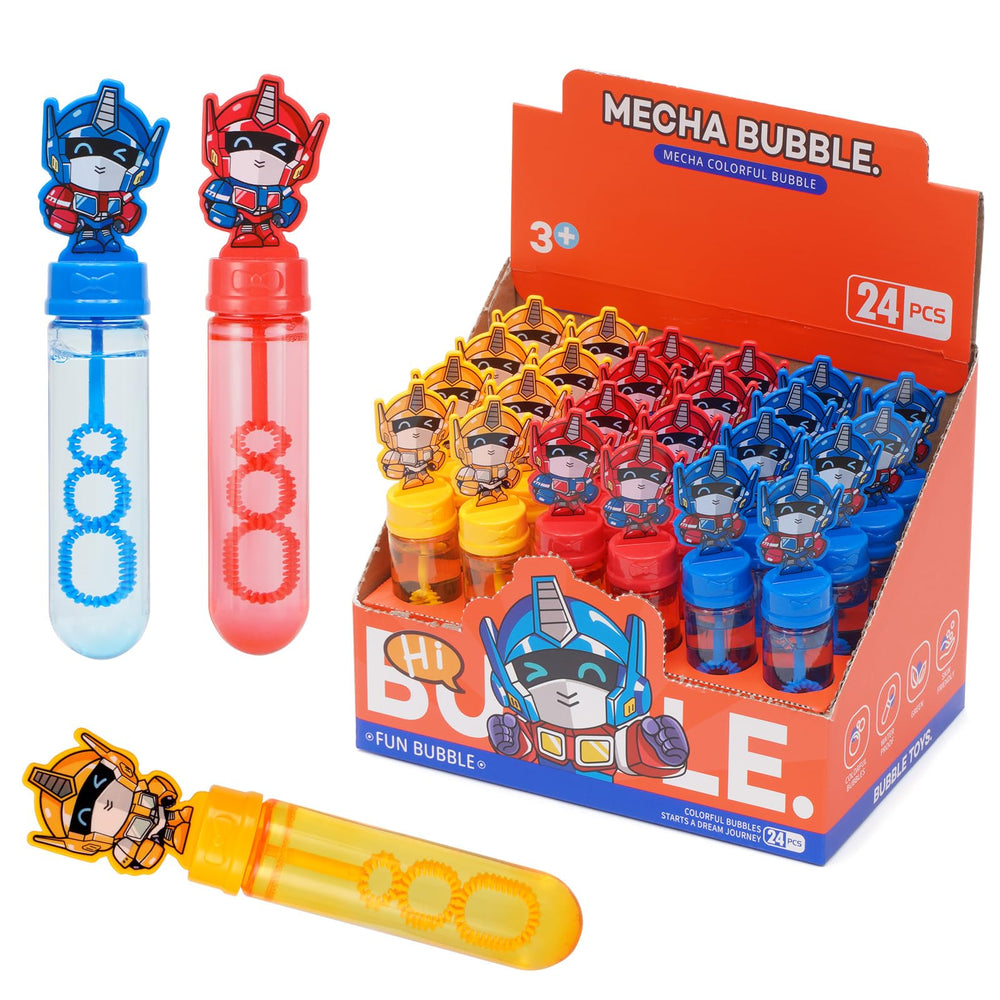Generic Transform Robot bubble wand with face design to spark group play and creativity.