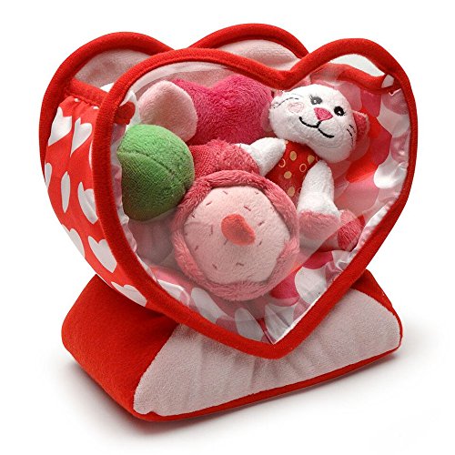 Genius Baby Toys crinkle heart Cutie Pie inviting sensory exploration