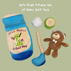 Genius Baby Toys mini golf club with textured grip for early motor exploration