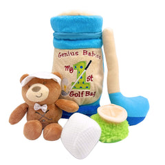 Genius Baby Toys My First Baby Golf Bag shown as a soft, child-friendly play set for tiny hands