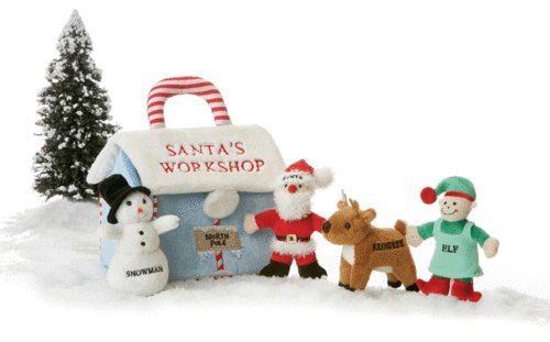 Genius Baby Toys North Pole display adds festive ambiance to nursery playtime.