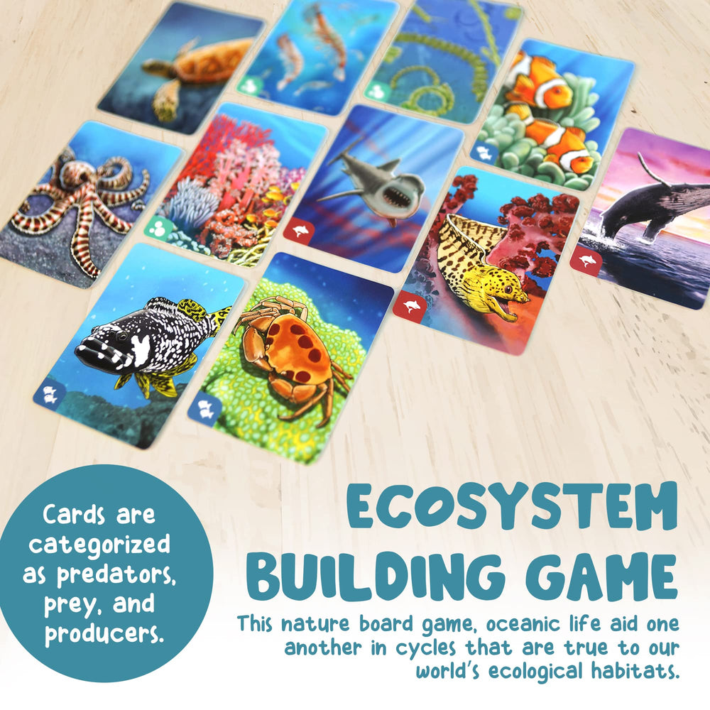 Genius Games Ecosystem Coral Reef classroom and family use for interactive science learning.