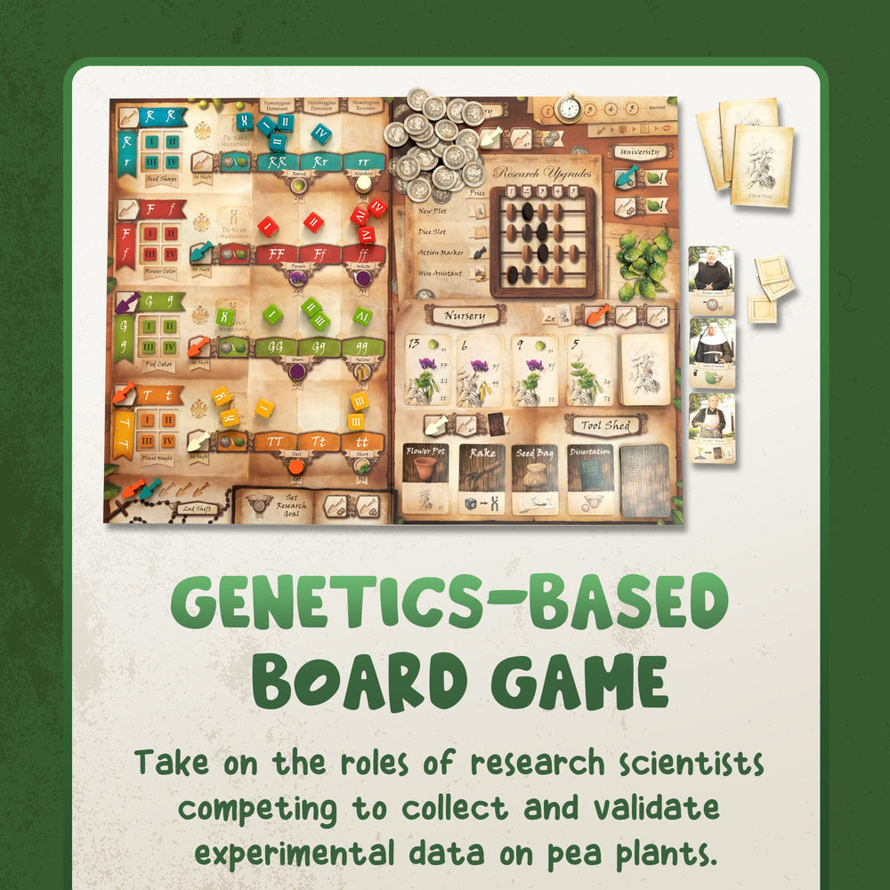 Genius Games Genotype uses tool cards to influence draft decisions and strategy.