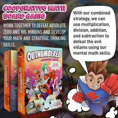 Genius Games Outnumbered instruction manual outlining three difficulty modes.