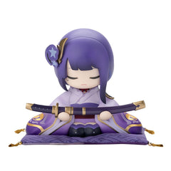 Genshin Impact Her Excellency Narukami Ogosho statue showcases dynamic pose for desktop display.