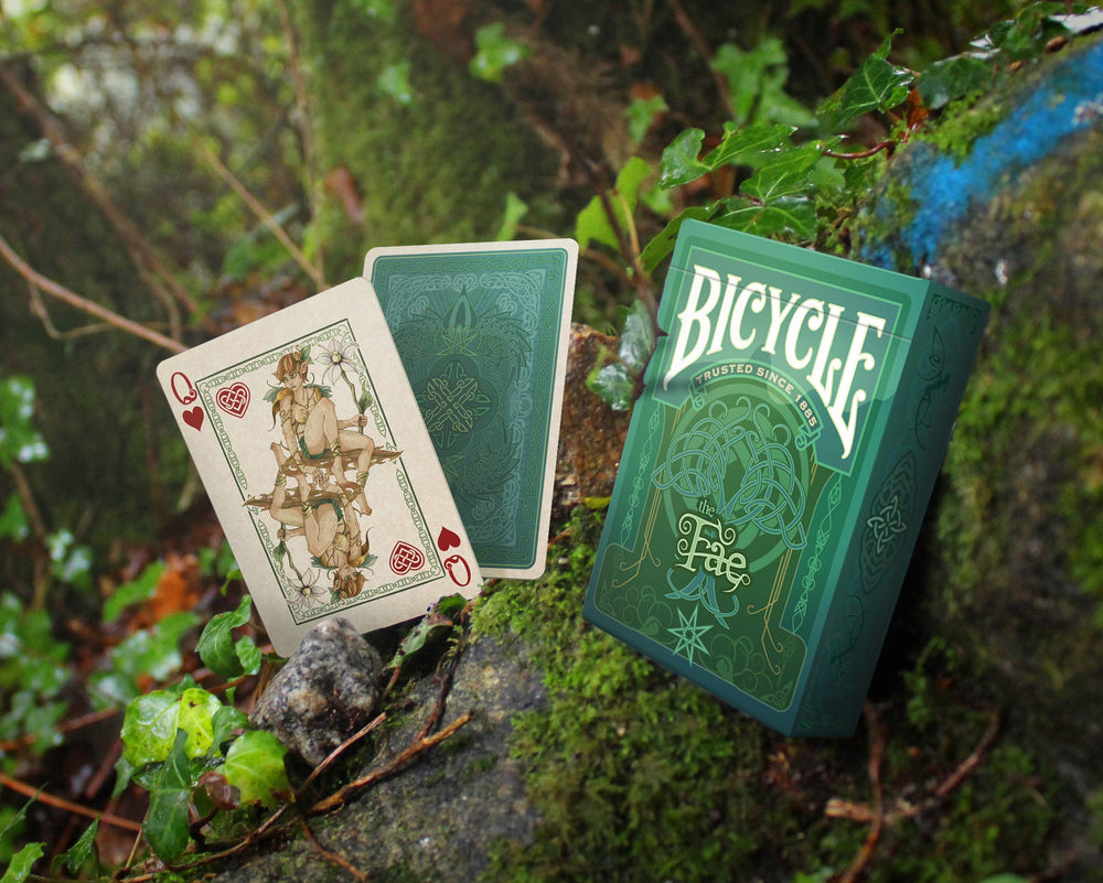 GENT SUPPLY CO Bicycle Creatures of The FAE deck uses USPCC premium Bee stock for durability