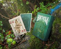 GENT SUPPLY CO Bicycle Creatures of The FAE deck uses USPCC premium Bee stock for durability