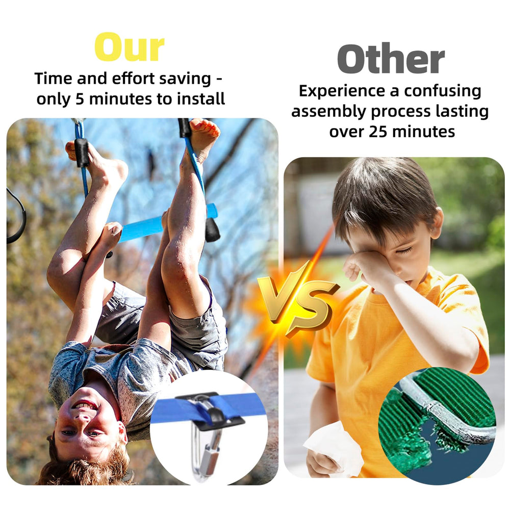 Gentle Booms Sports Ninja Warrior gymnastic ring enables playful upper-body strength training.