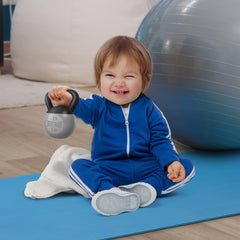 Genuine Fred Buff Baby Kettlebell Rattle lightweight handle for tiny hands