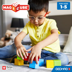 Geomag Magicube durable construction stands up to rough toddler handling.