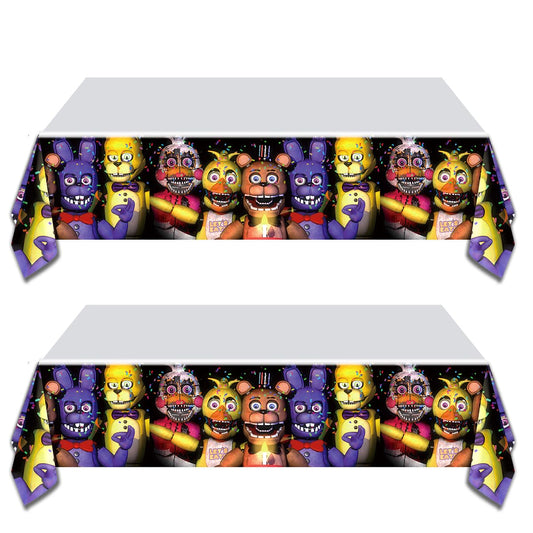 GeRRiT FNaF tablecloth two-pack provides 70x42 inches of party-ready coverage.