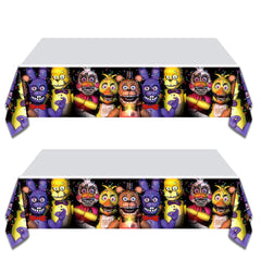 GeRRiT FNaF tablecloth two-pack provides 70x42 inches of party-ready coverage.