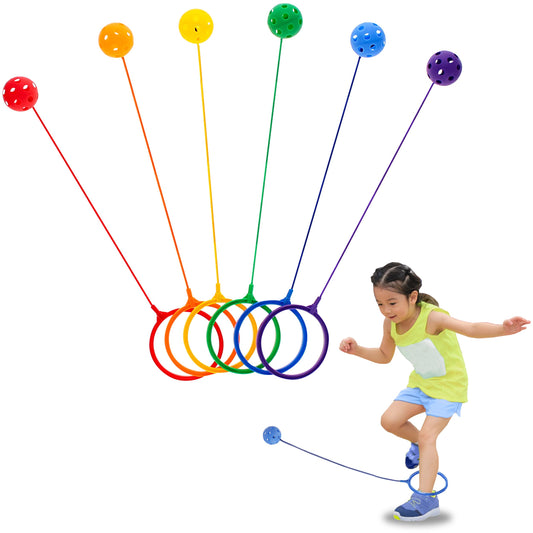 Get Out! Jump Leg Ball Set in six colors for active family play