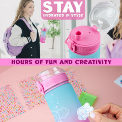 Get Trend 18.6 oz kawaii water bottle ready for decoration