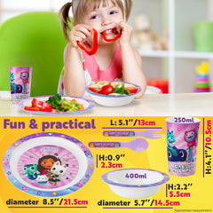 Get Trend Gabby Dollhouse dinnerware bowl with colorful character design
