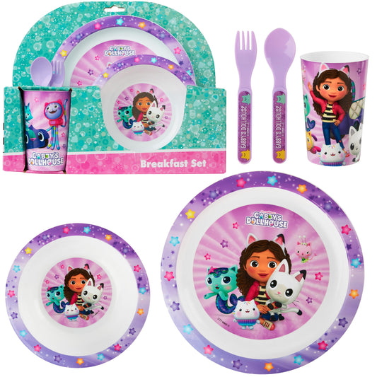 Get Trend Gabby Dollhouse dinnerware plate for kids, BPA free plastic and easy to clean