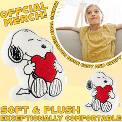 Get Trend Snoopy plush cushion packaged image shows gift-ready bedroom accent