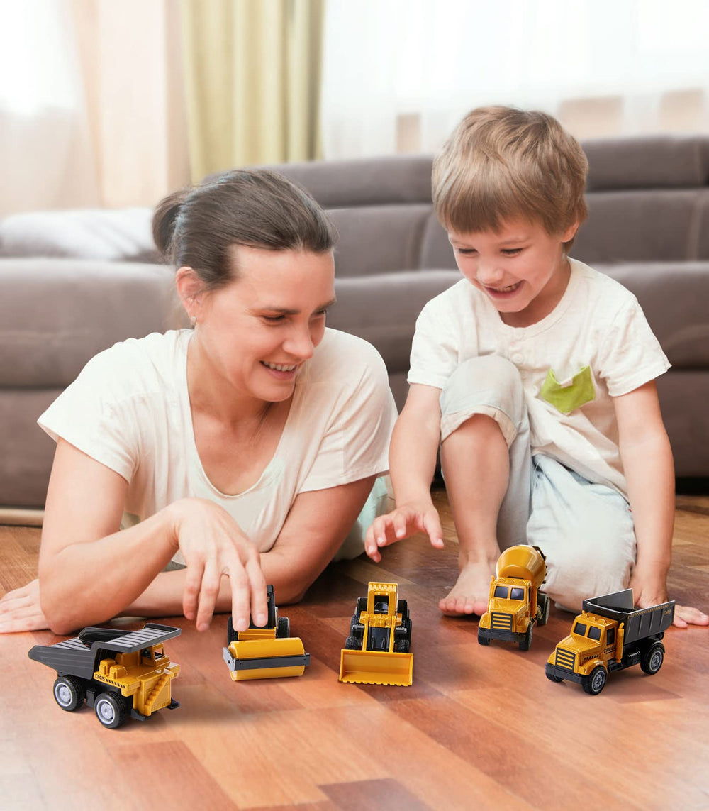 Geyiie crane diecast toy enabling tall builds and storytelling
