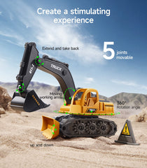 Geyiie cement mixer toy with rotating drum for pretend construction