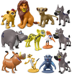GFEANIUH Animal Guard figurines featuring Mufasa and Simba for desk decor and cake toppers