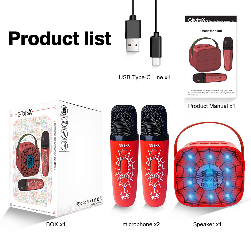 Gffoihsx mini karaoke makes a great gift idea for kids.