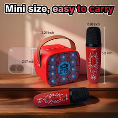 Gffoihsx mini karaoke ready for outdoor use and travel.