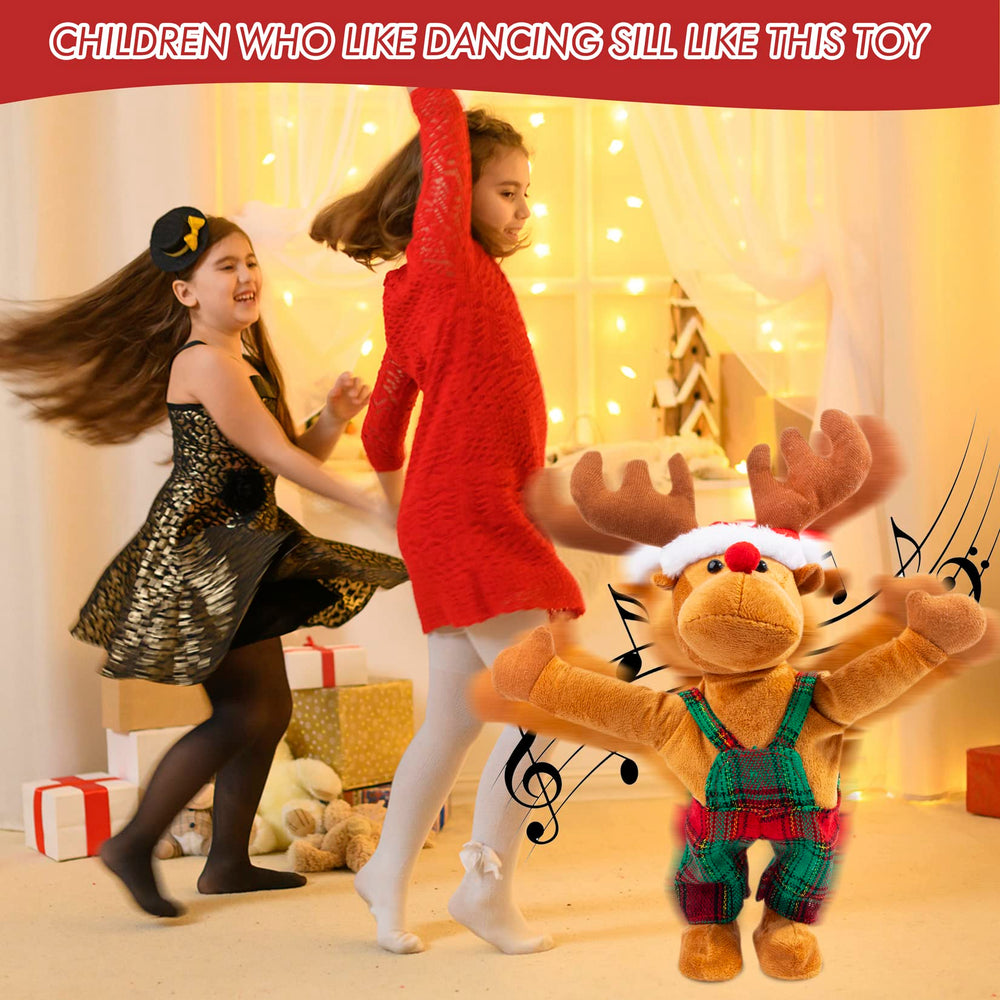 Gfilay battery box at back powers the dancing reindeer.