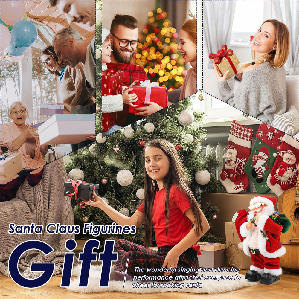 Gfilay Battery-operated Santa toy for indoor festive fun