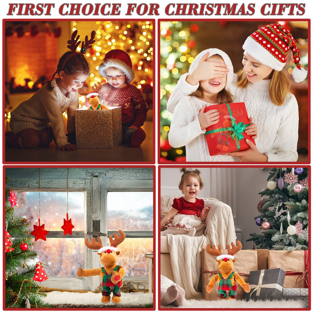 Gfilay Christmas decor Rudolph brings cheerful, family-friendly ambiance.