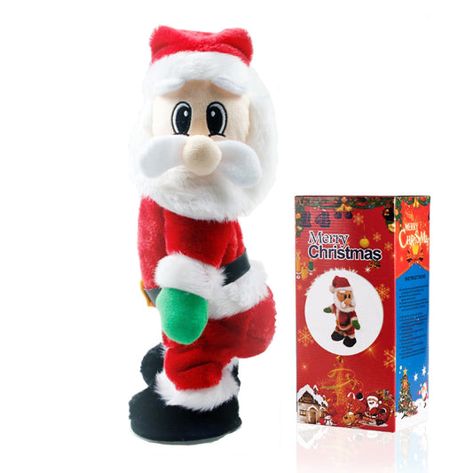 Gfilay Dancing Santa 14-inch booty shake adds playful energy to family gatherings.