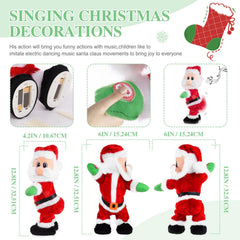 Gfilay Dancing Santa on desk offers quick entertainment during parties and office fun.