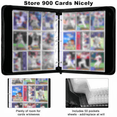 GGGLOVE fits MTG, Yu-Gi-Oh!, baseball and football cards in transparent pockets.