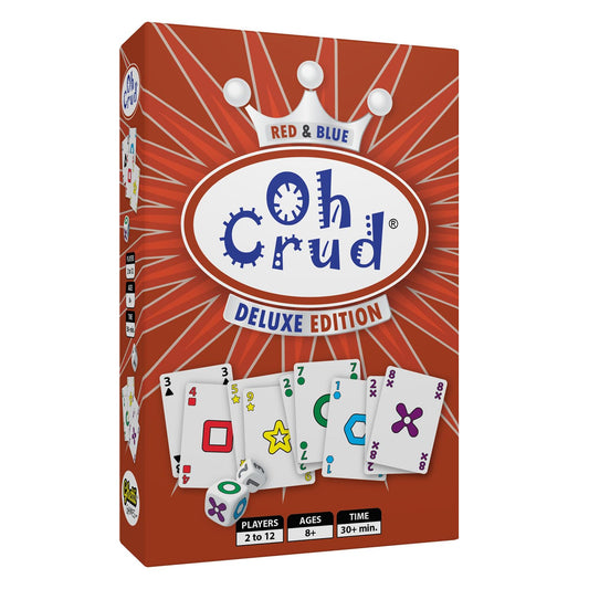 GhettiGames Oh Crud Deluxe red and blue deck ready for flexible group play.