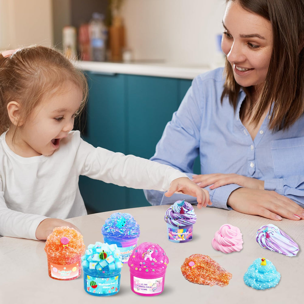 GHFEOOHN unique design theme slime containers emphasize collectible characters.