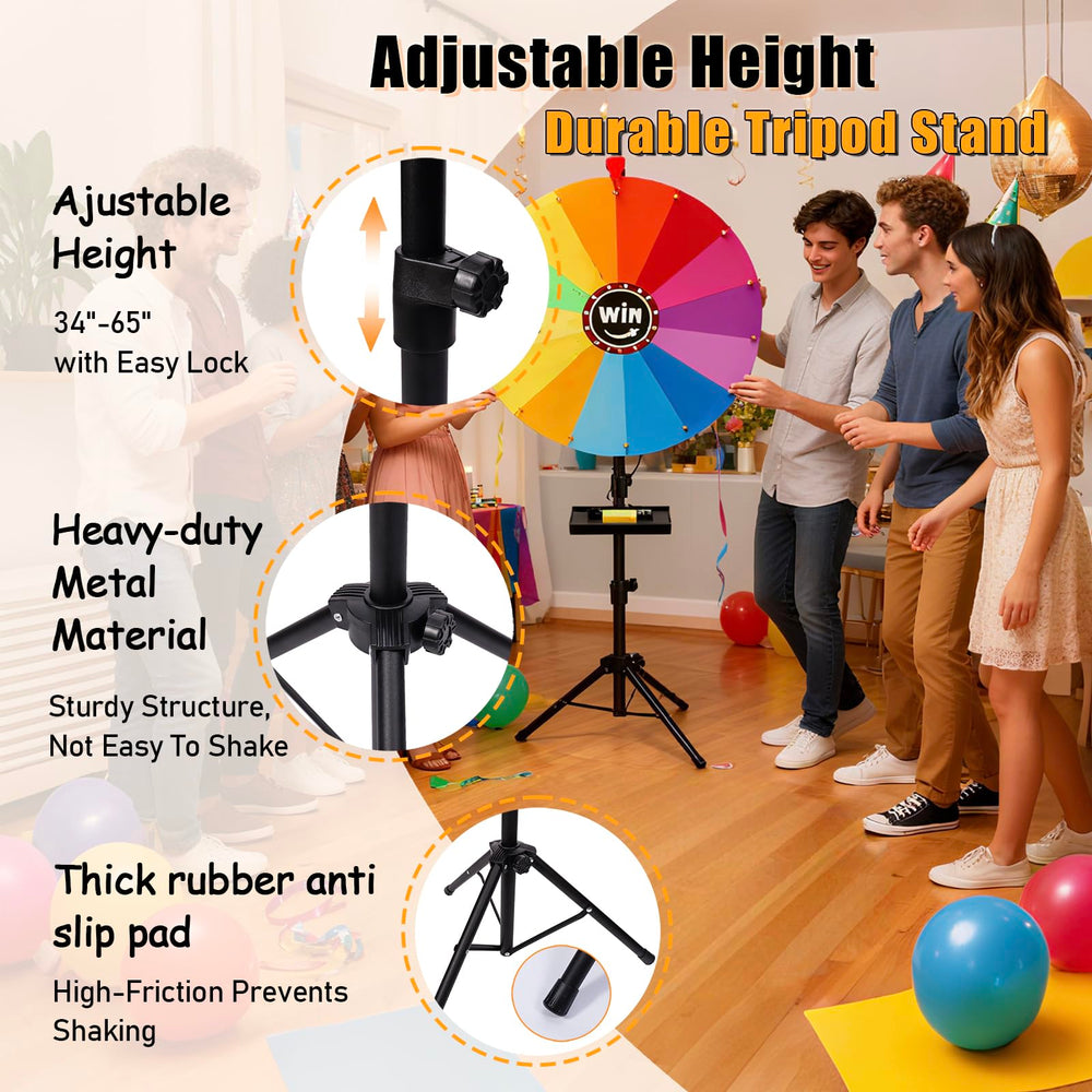 GHOSOONE stable tripod base with rubber feet for steady play