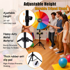 GHOSOONE stable tripod base with rubber feet for steady play