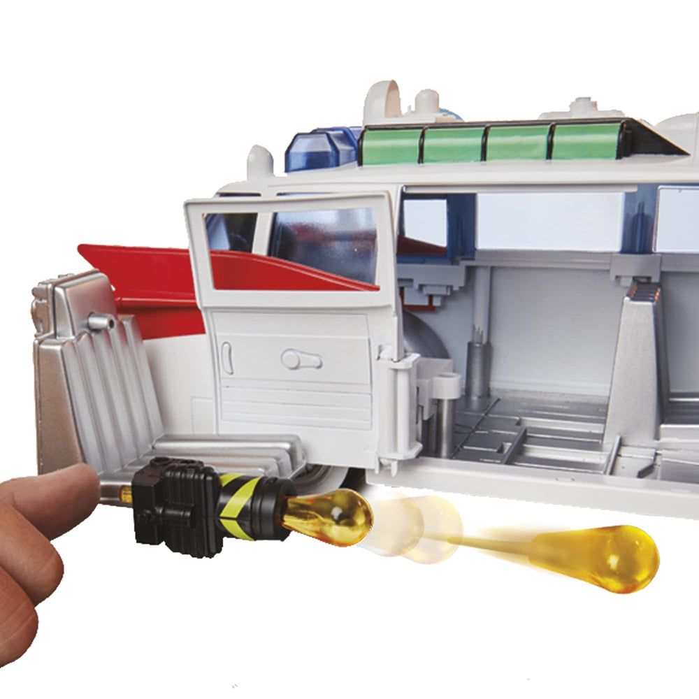 Ghostbusters Ecto-1 with mobile ghost trap accessory for authentic play.