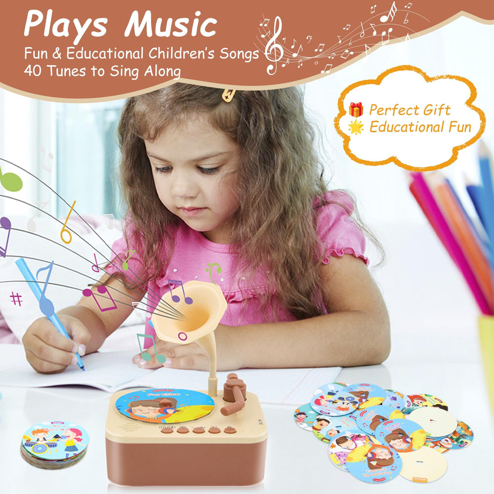 Ghousetec Kids Phonograph safety-first design with rounded edges for safe play.