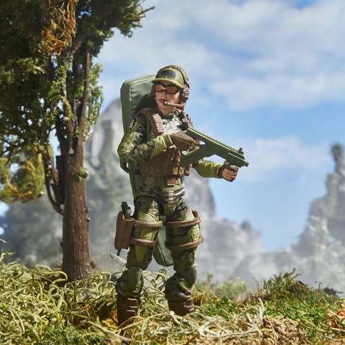 G.I. Joe 60th Anniversary sniper in diorama pose for action scenes.