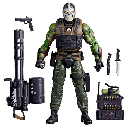 G I Joe Grim Viper front view with poseable joints and premium detailing.