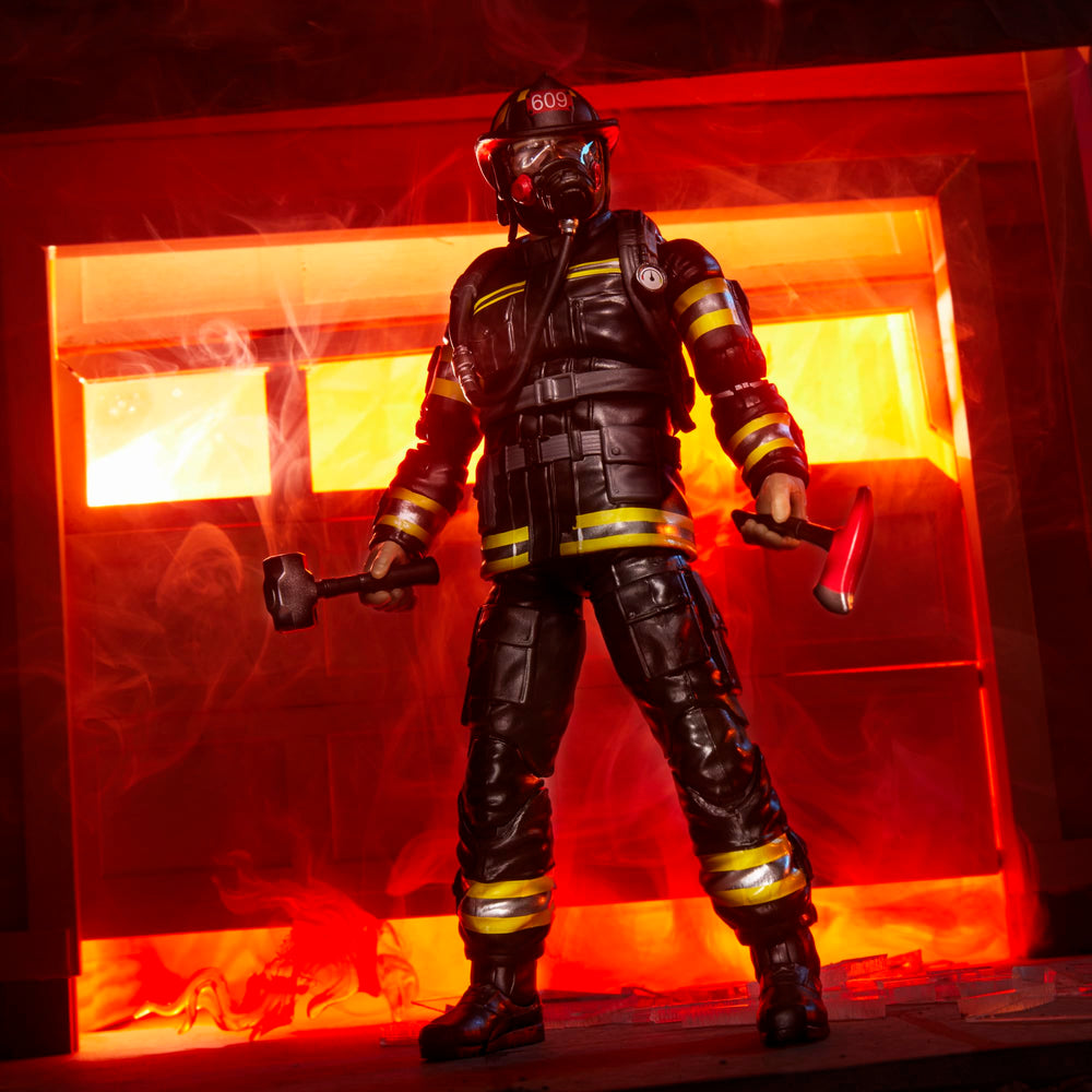 GI Joe Classified Legacy helmet and mask detail authentic firefighter gear