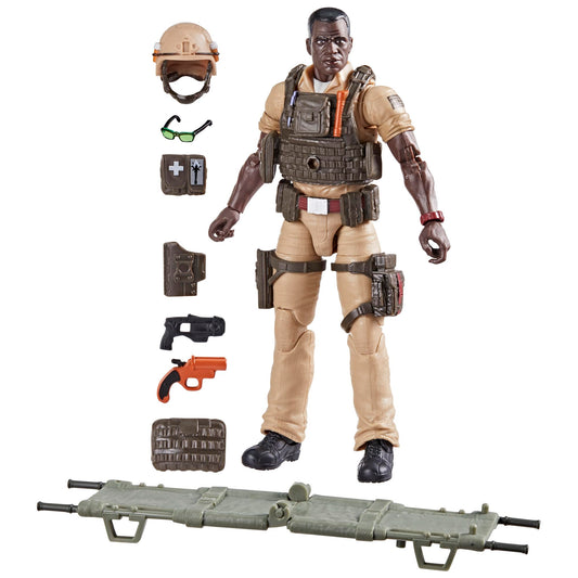 G.I. Joe Classified Series 122 Doc Greer front portrait, ideal for display and posing.