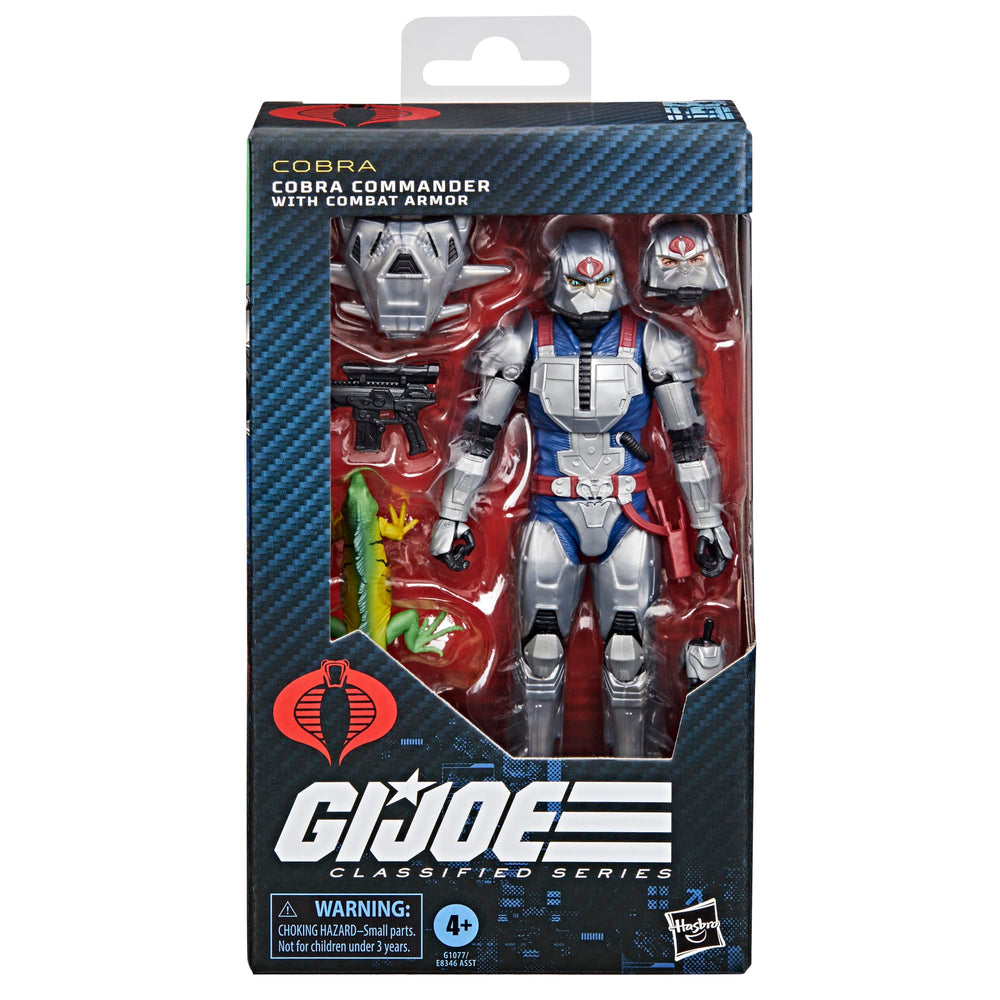 G.I. Joe Cobra Commander Combat Armor front detail highlights premium texture.