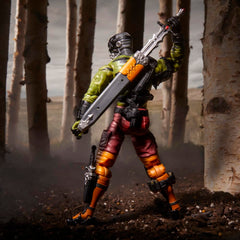 G.I. Joe Darklon packaging window display for collectors.