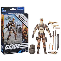 G.I. Joe Desert Commando Snake Eyes desert camouflage detailing on suit.