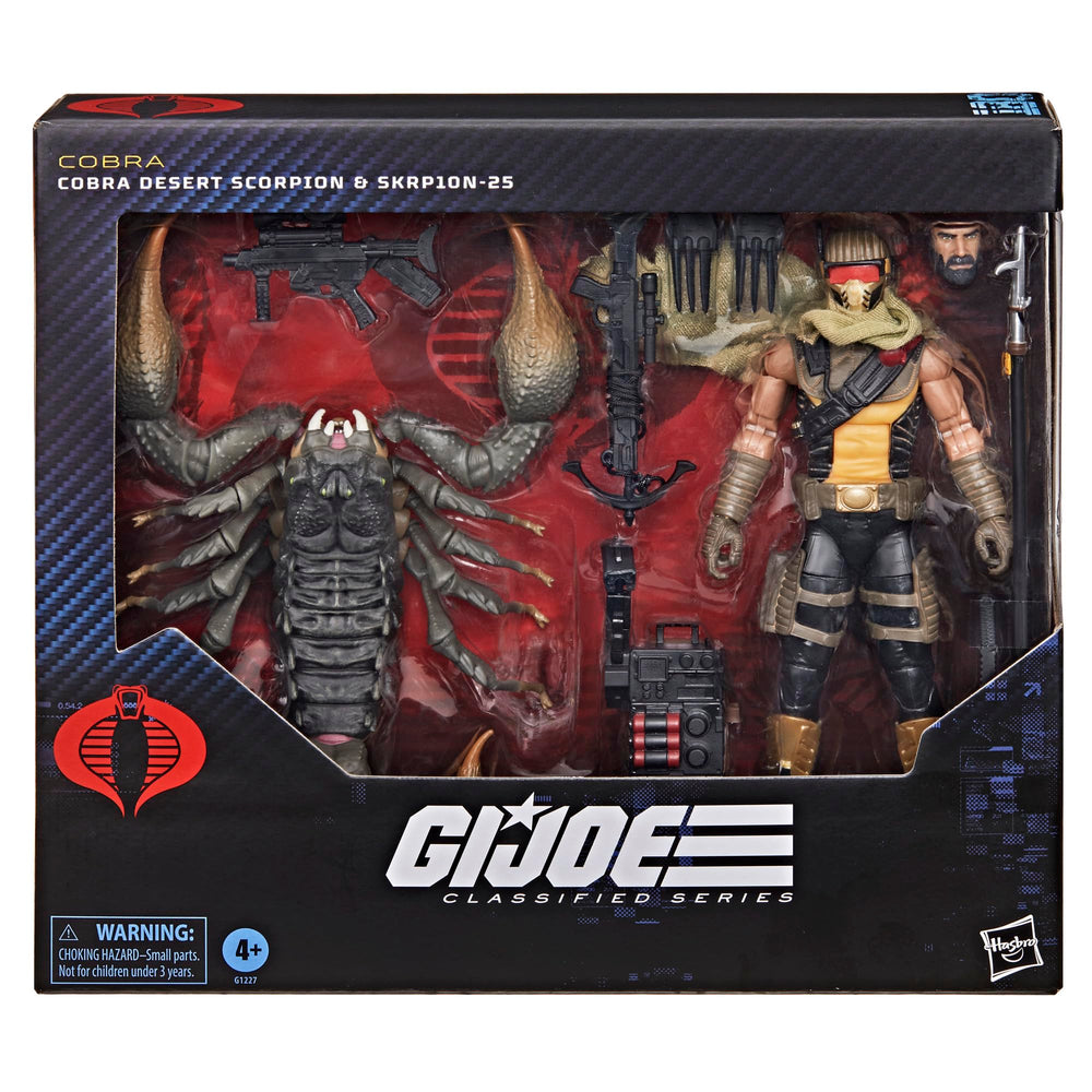 G.I. Joe Cobra Desert Scorpion backpack with cord for gear loadout.