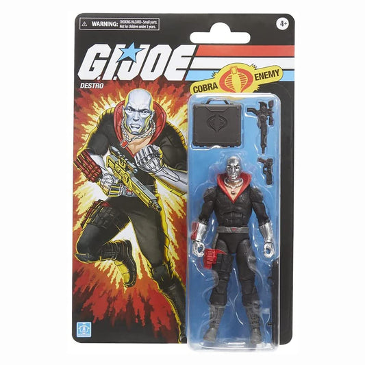 G.I. Joe Destro 6-inch figure on retro card ready for display.