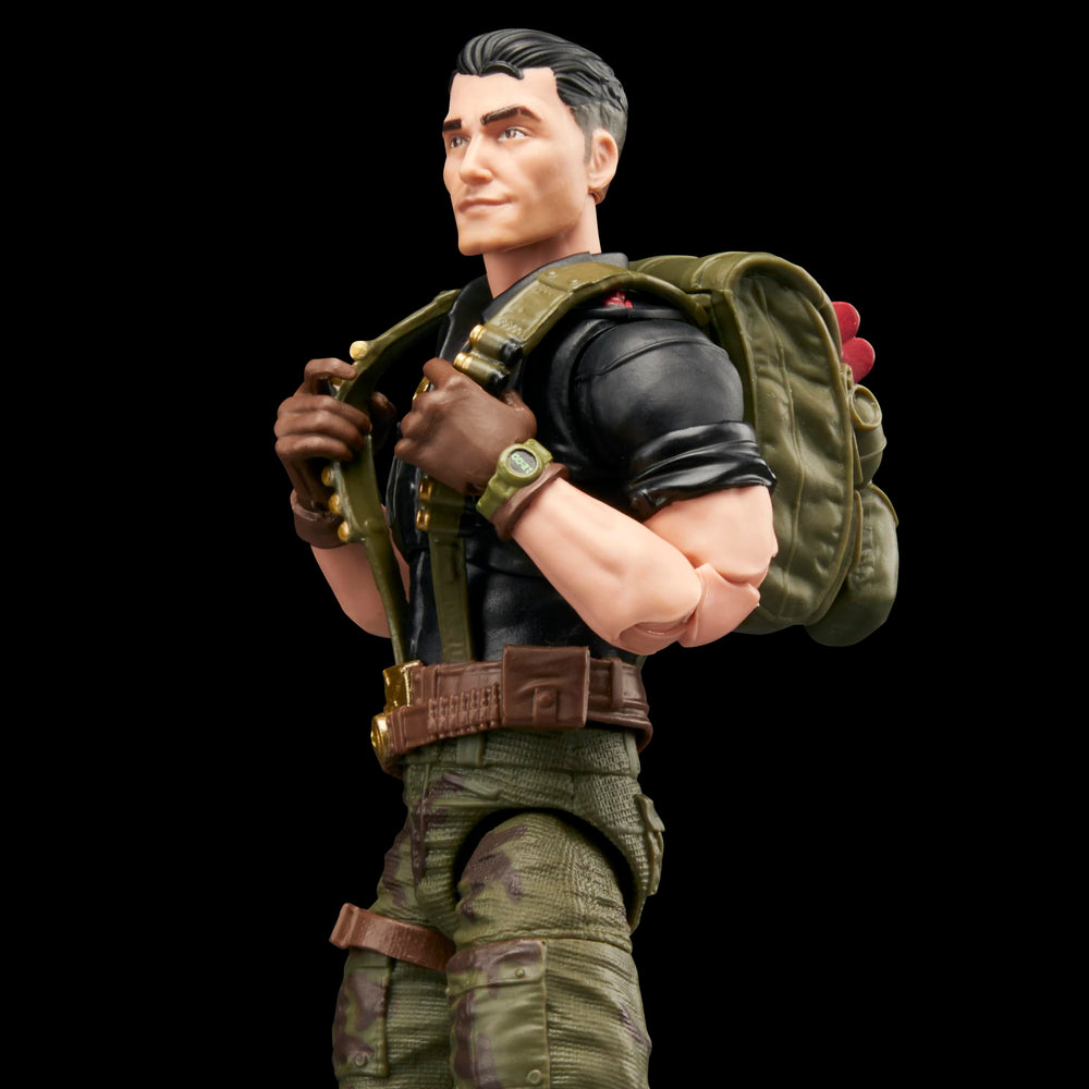 G.I. Joe Flint backpack and accessories for adventurous mission setups.