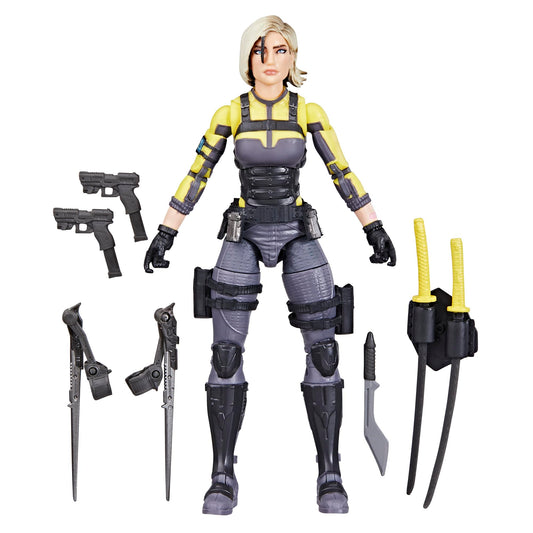 G.I. Joe Agent Helix figure in an action pose highlighting articulation for display
